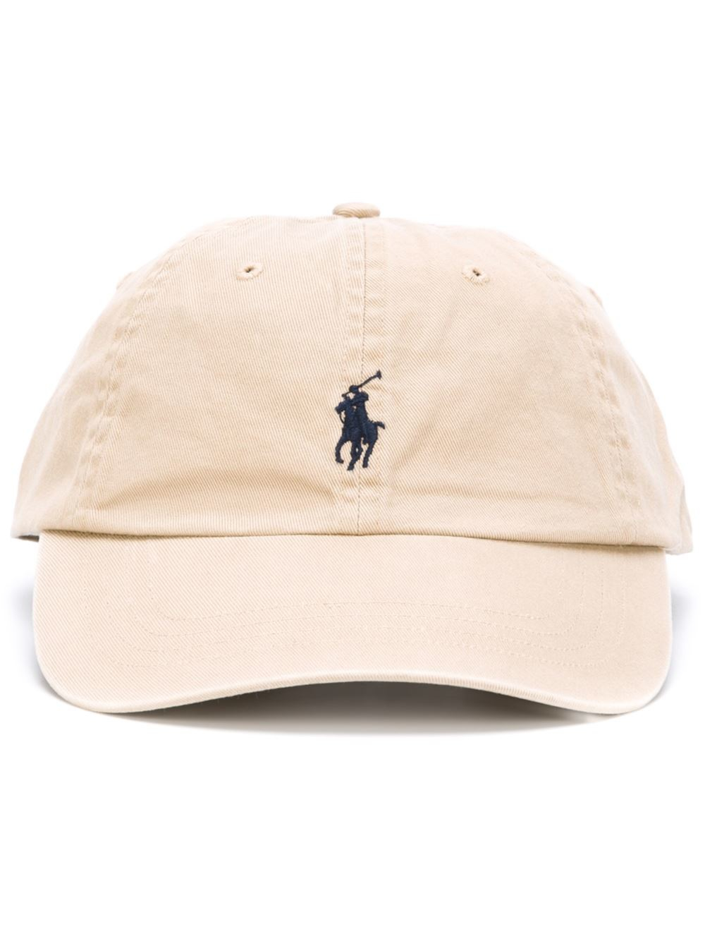 polo ralph lauren baseball cap with red player logo in black