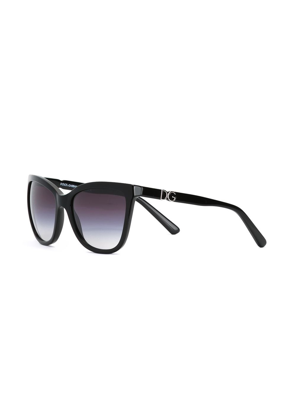 Dolce & gabbana Cat Eye Frame Sunglasses in Black Lyst