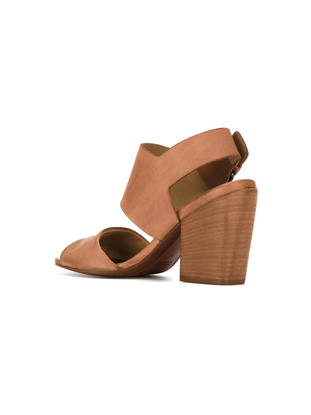 Marc Fisher Womens Prenna Leather Open Toe Casual Mule Sandals, Brown, Size 8.5 190906608995 | eBay