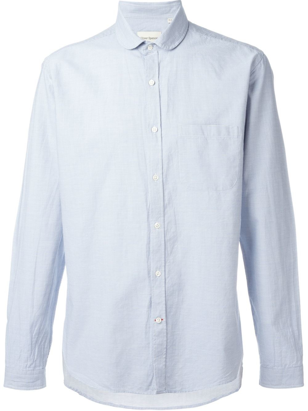 Lyst - Oliver spencer Eton Collar Shirt in Blue for Men