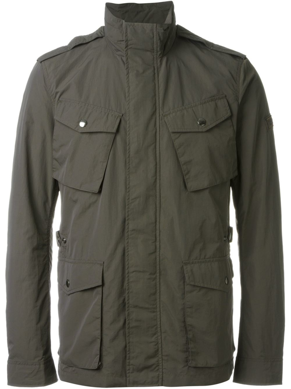 Woolrich Military Jacket in Gray for Men Lyst