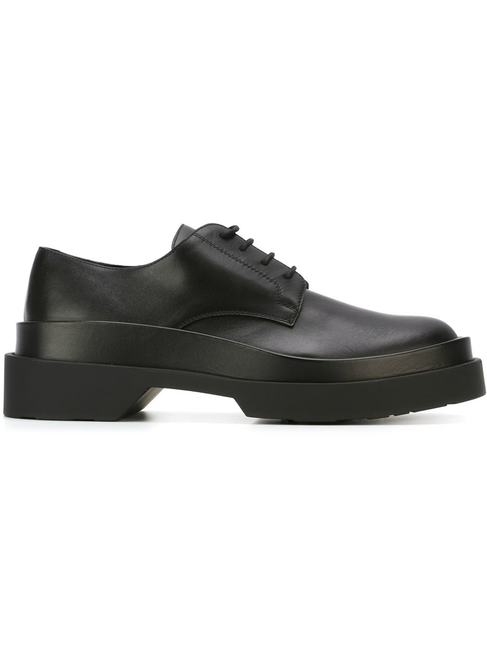 Jil Sander Double Sole Lace-up Shoes in Black for Men - Lyst