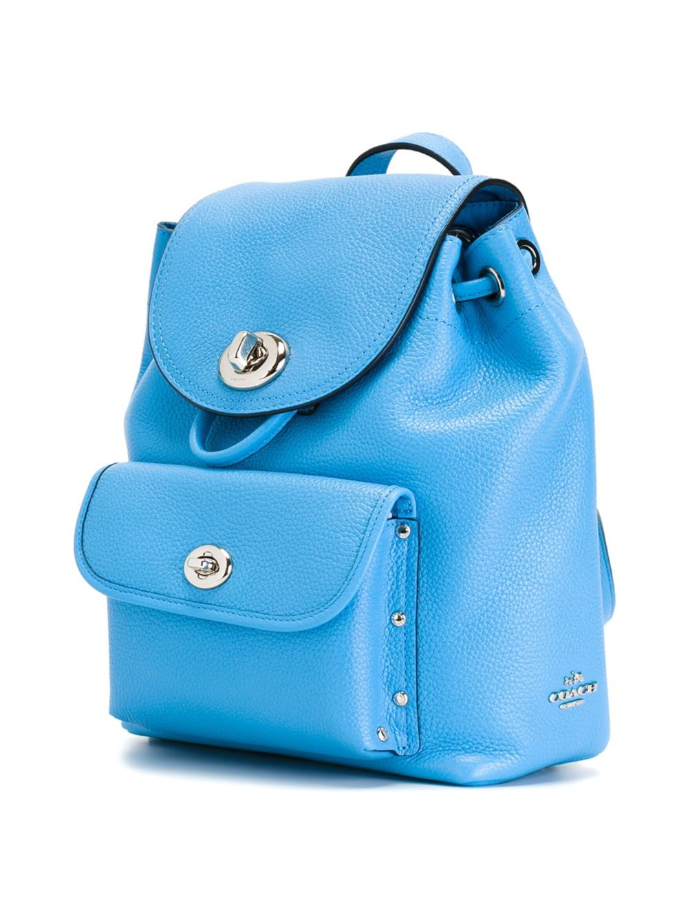 Coach Small Flap Opening Backpack in Blue Lyst