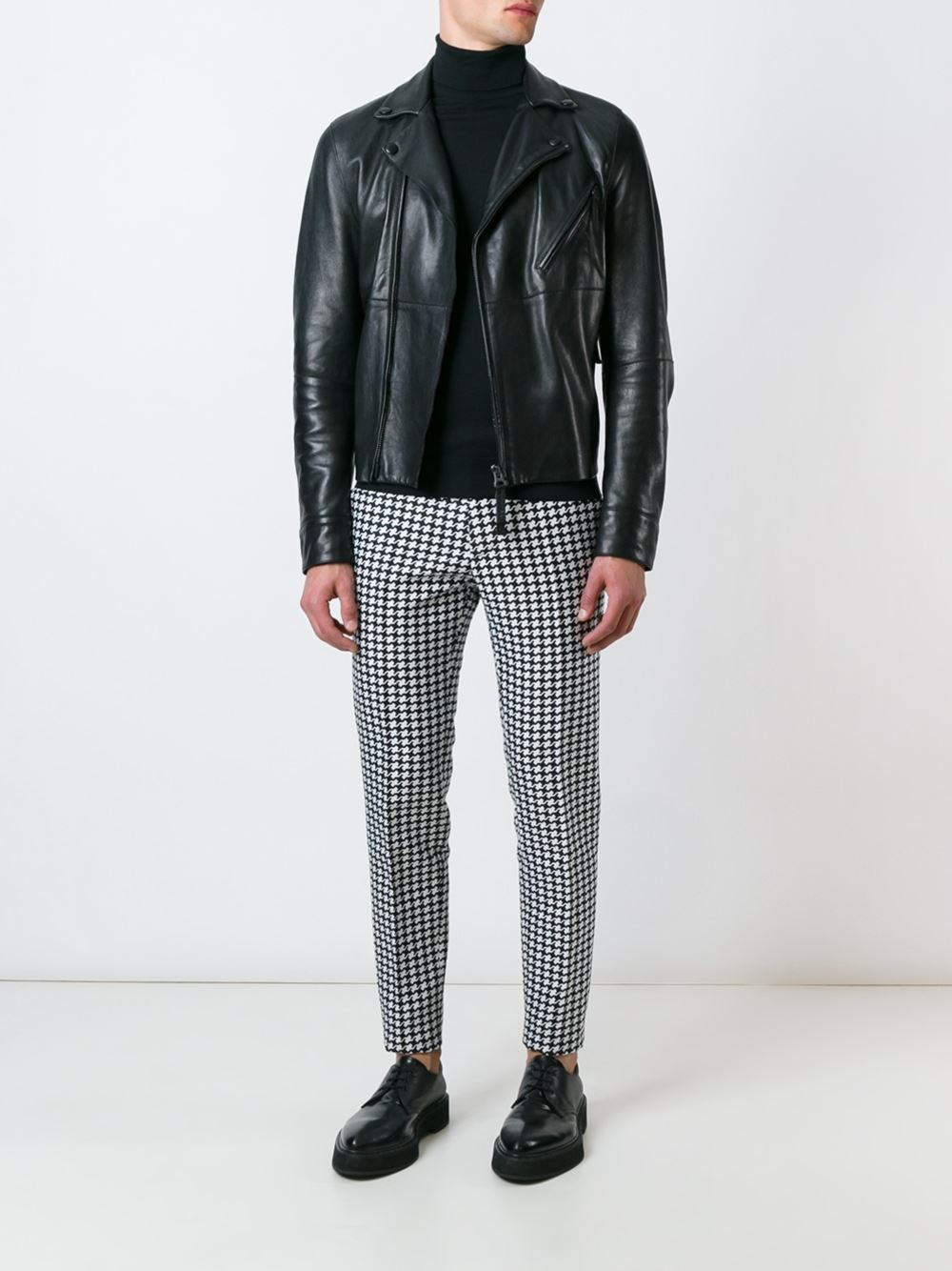 Dsquared² - Houndstooth Trousers - Men - Silk/cotton/polyester - 52 in ...