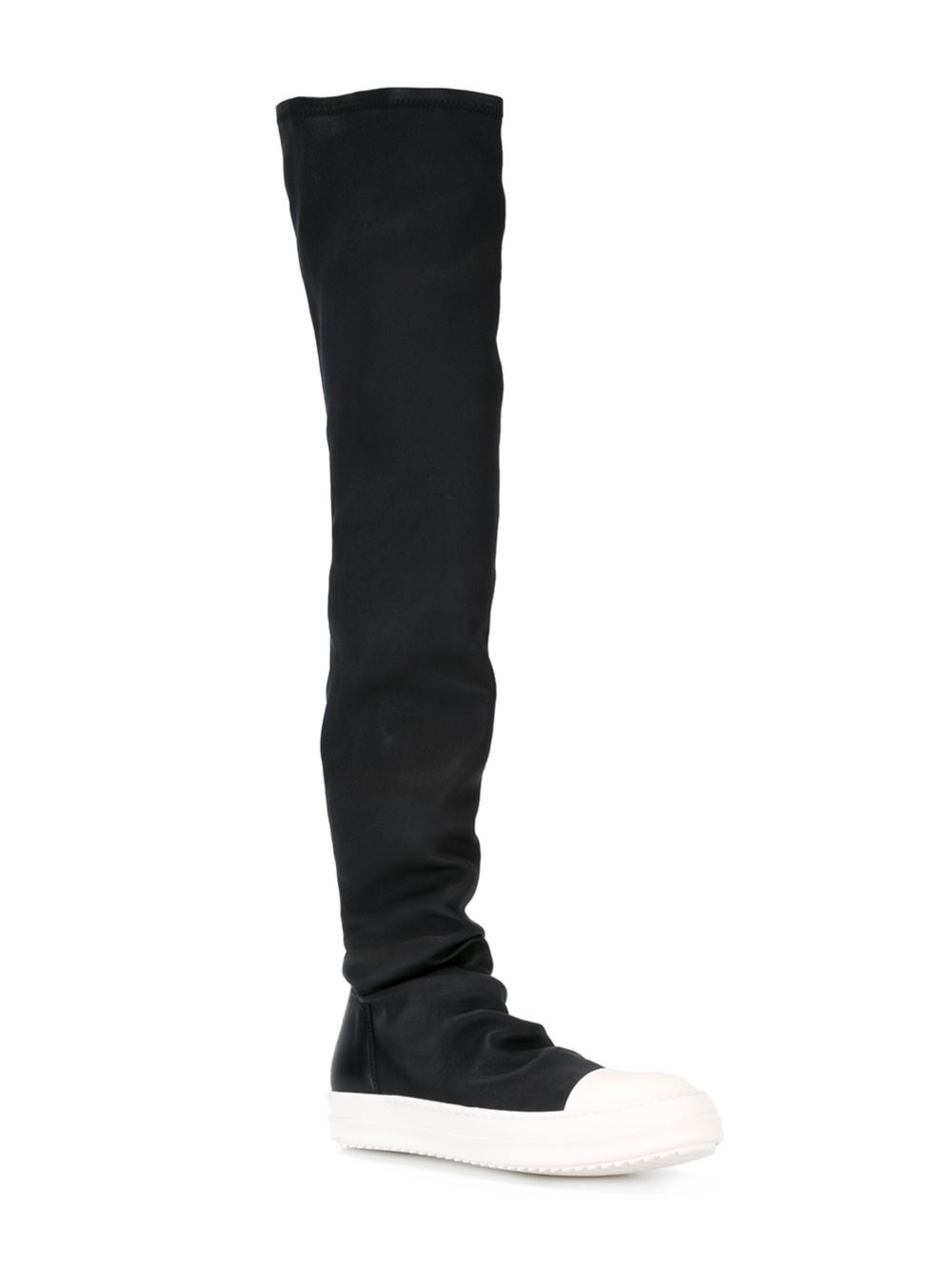 sock top boots rick owens sock high top boots in black lyst sock top boots rick owens sock high top boots in black lyst