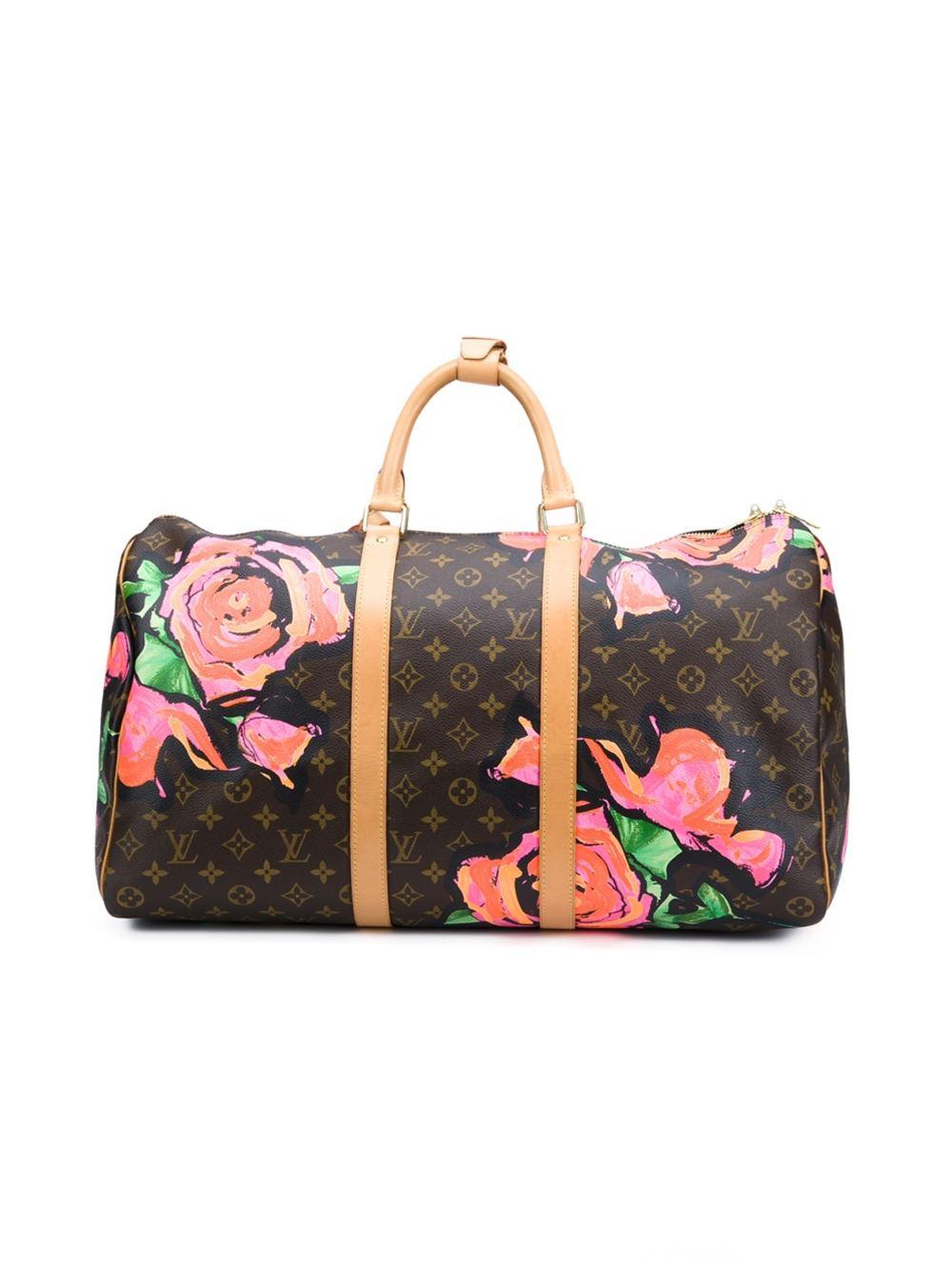 Lyst - Louis Vuitton Stephen Sprouse X Louis Vuitton &#39;roses Keepall 50&#39; Holdall in Brown