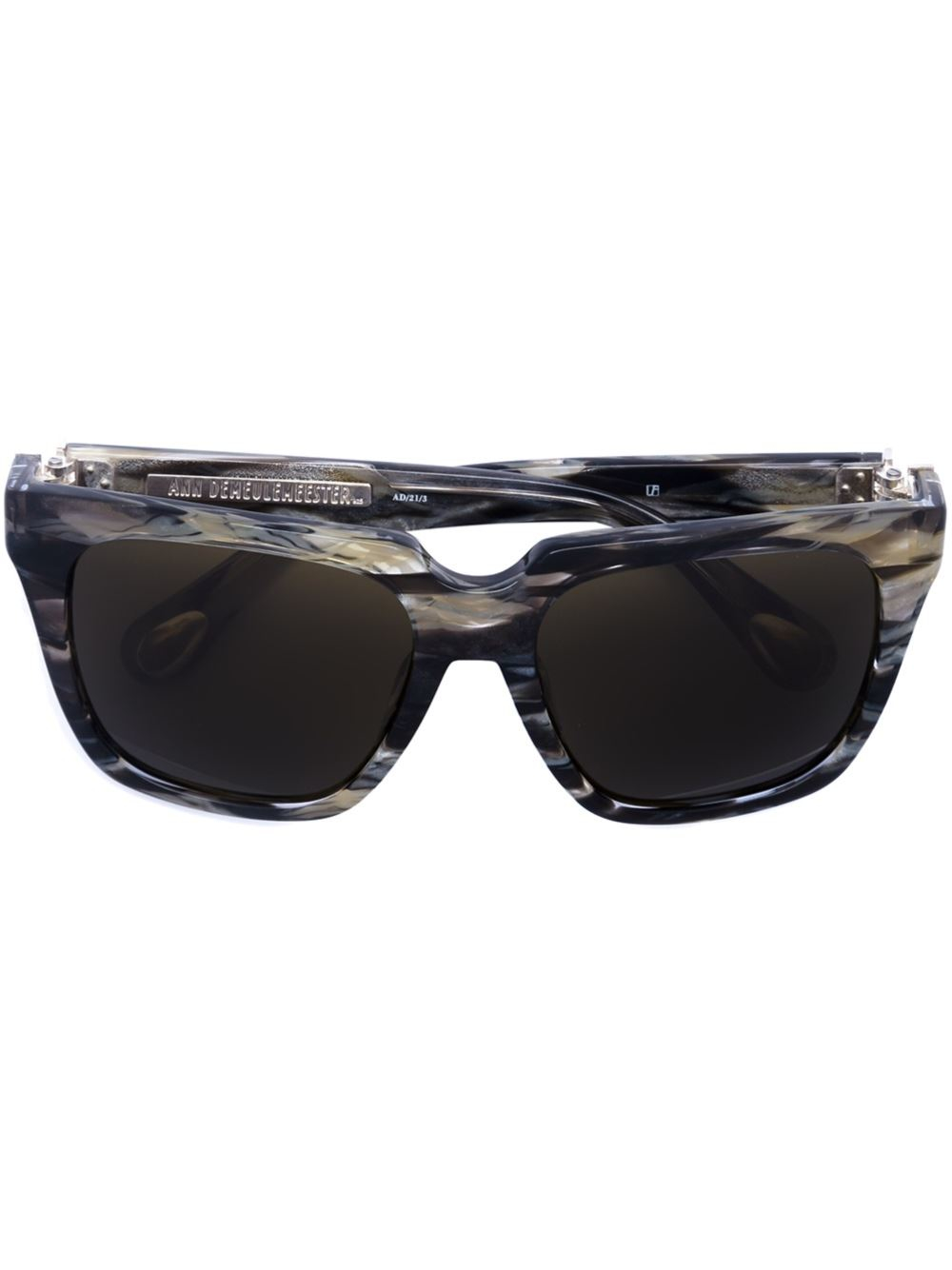 Linda farrow Square Frame Sunglasses in Green Lyst