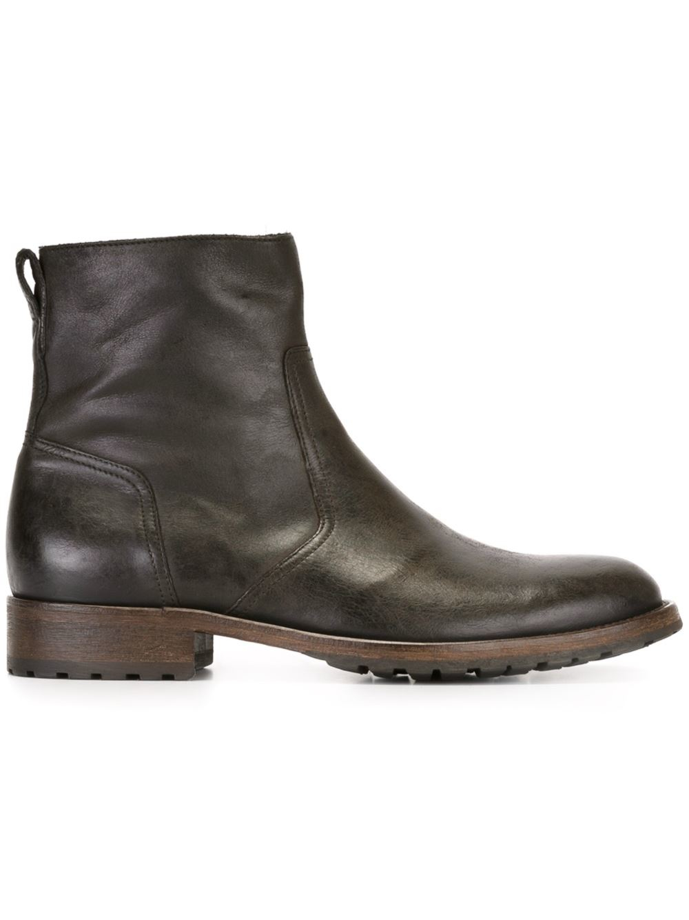 distressed boots belstaff distressed ankle boots in black for lyst distressed boots belstaff distressed ankle boots in black for lyst