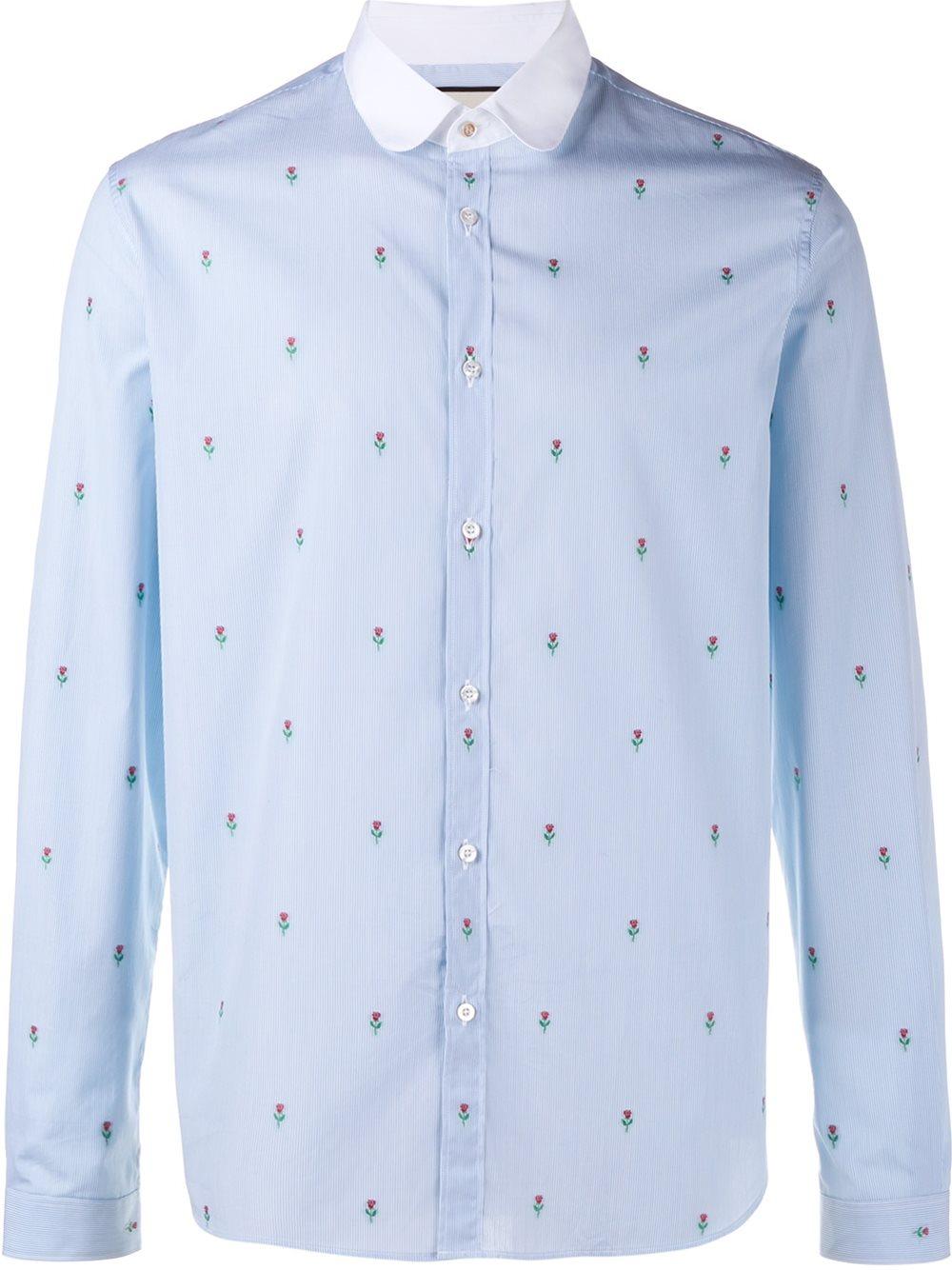 gucci embroidered shirt