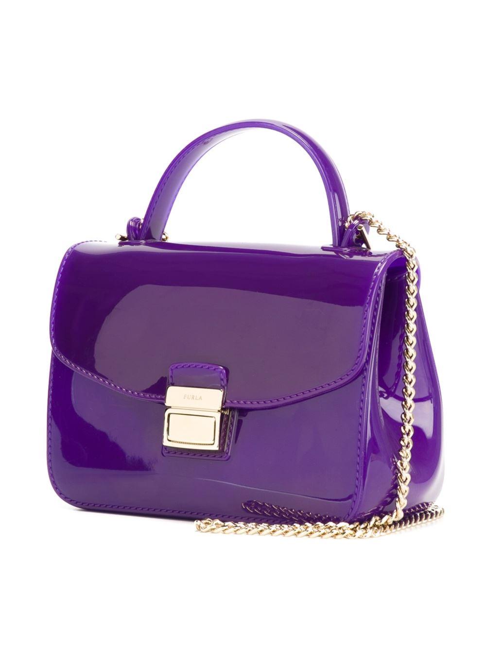 Furla Mini &#39;candy&#39; Crossbody Bag in Purple - Lyst