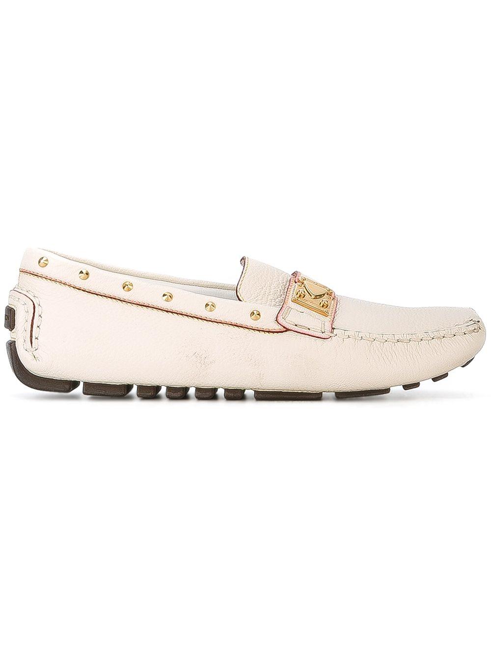 louis vuitton white loafers louis vuitton studded loafers in white lyst louis vuitton white loafers louis vuitton studded loafers in white lyst