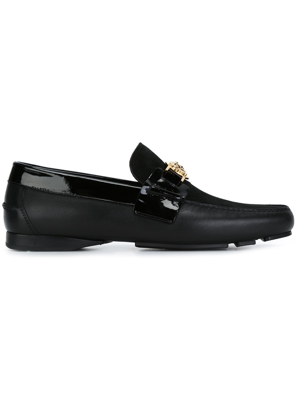 Versace Signature Medusa Boat Shoes in Purple for Men (BLACK) | Lyst