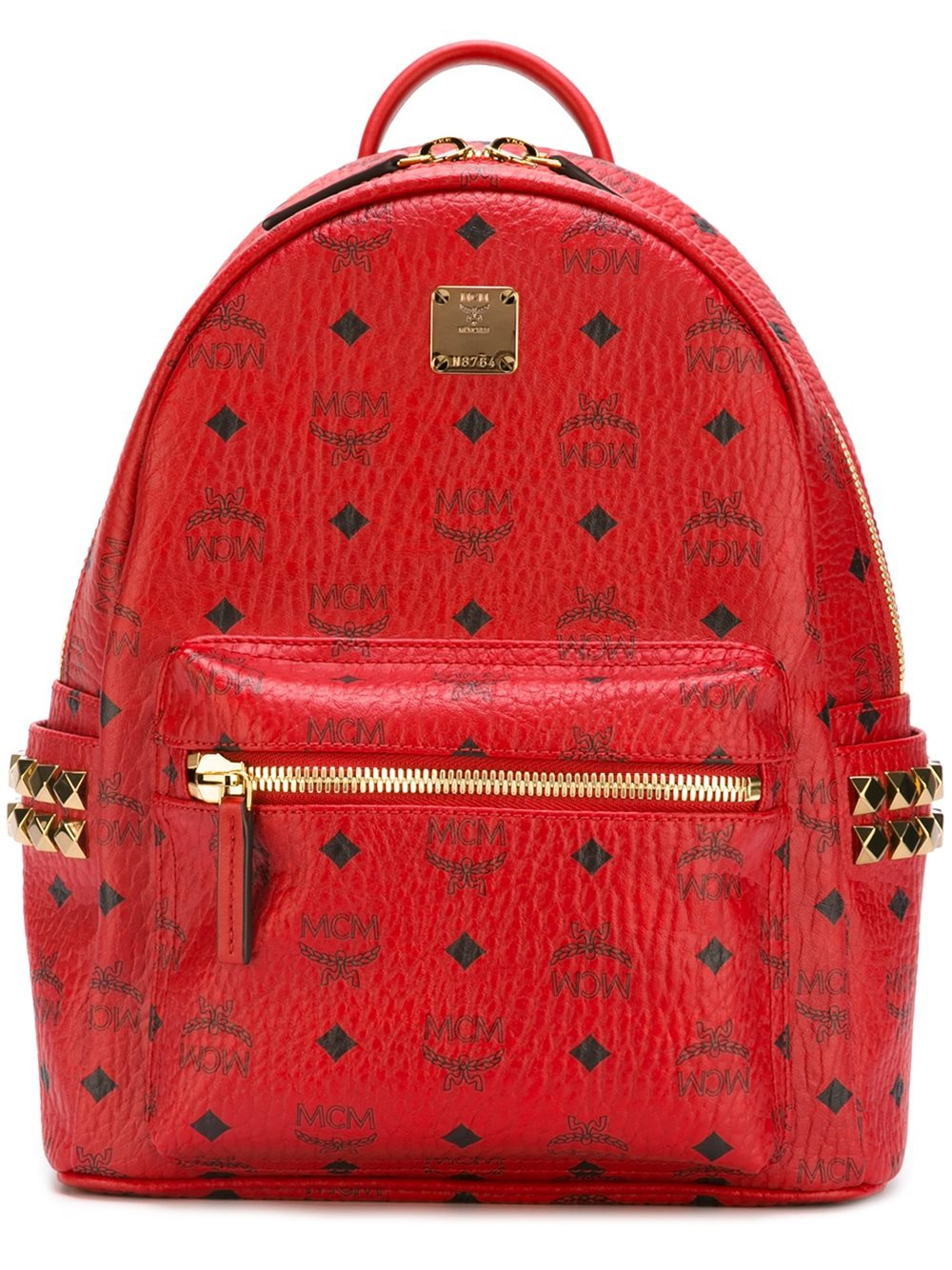 Lyst - Mcm Logo Print Backpack in Red