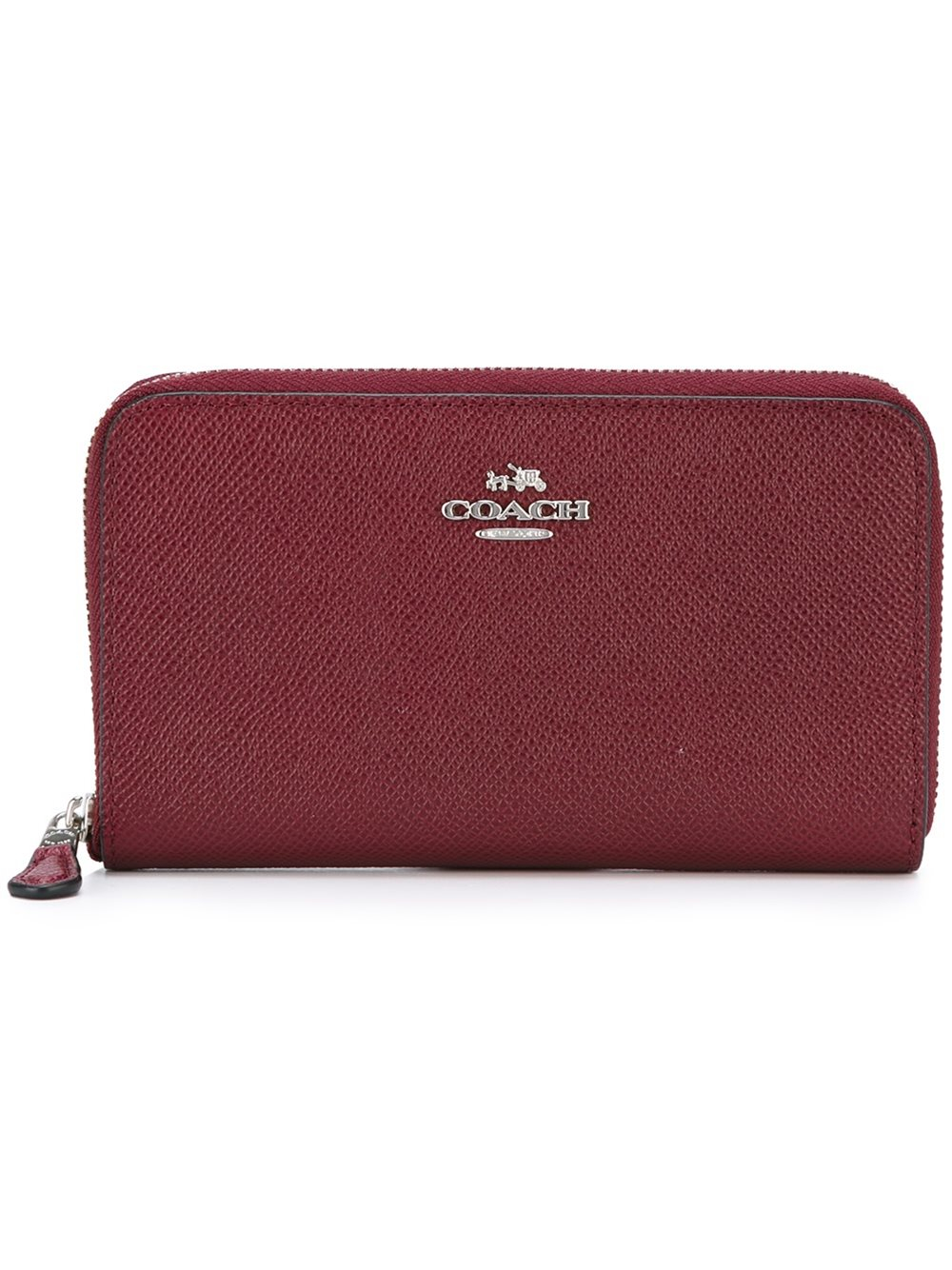 Lyst Coach Zip Around Wallet in Red
