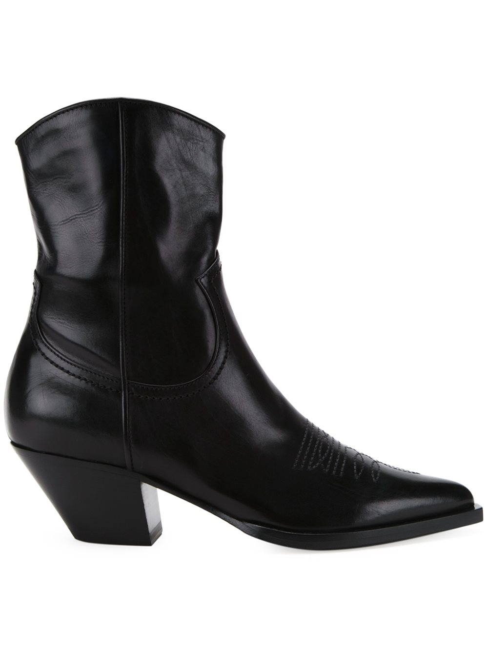black ankle boots cuban heel