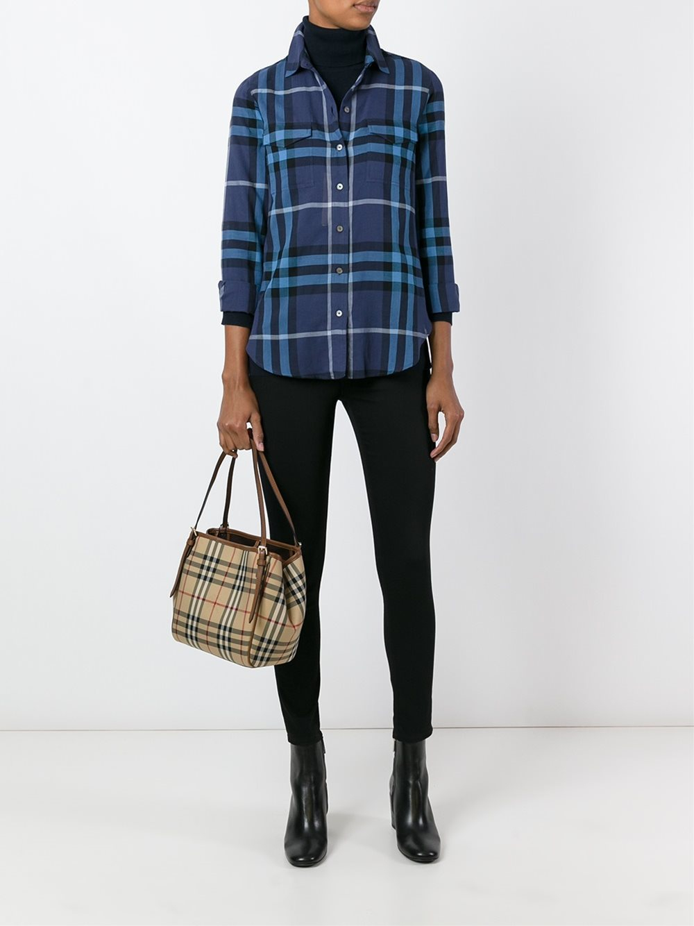 burberry shirt blue