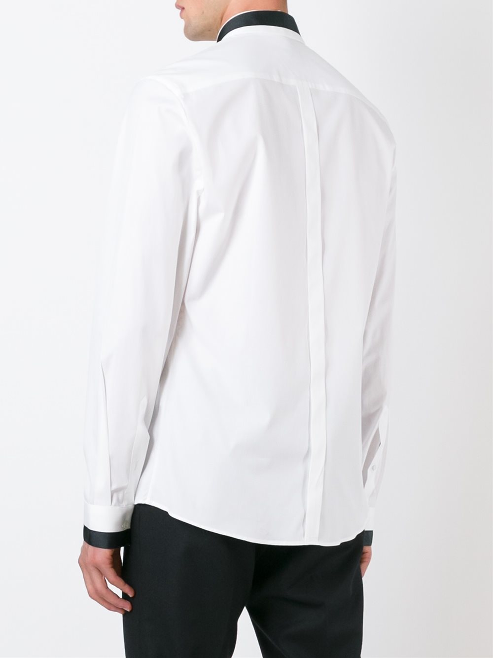 Lyst Les Hommes Hidden Button Placket Shirt in White for Men