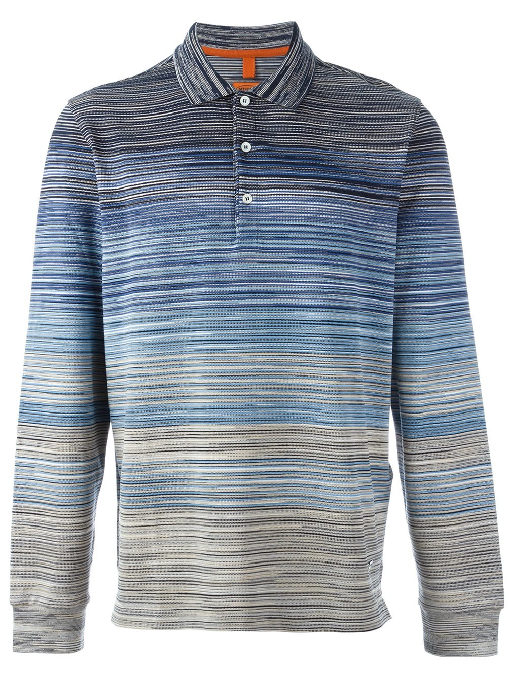 Missoni Gradient Striped Polo Shirt in Blue for Men - Lyst