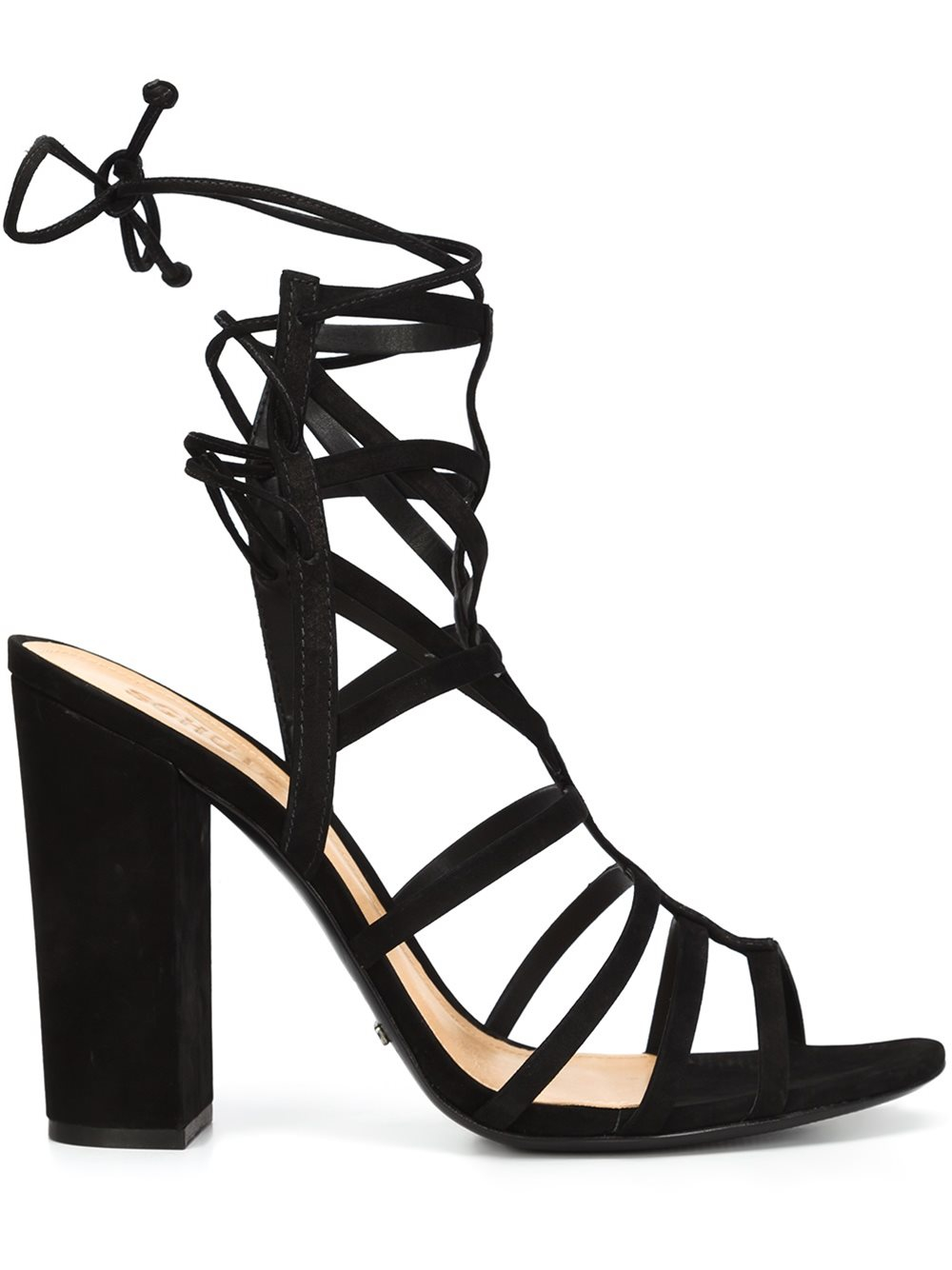 schutz black flat sandals