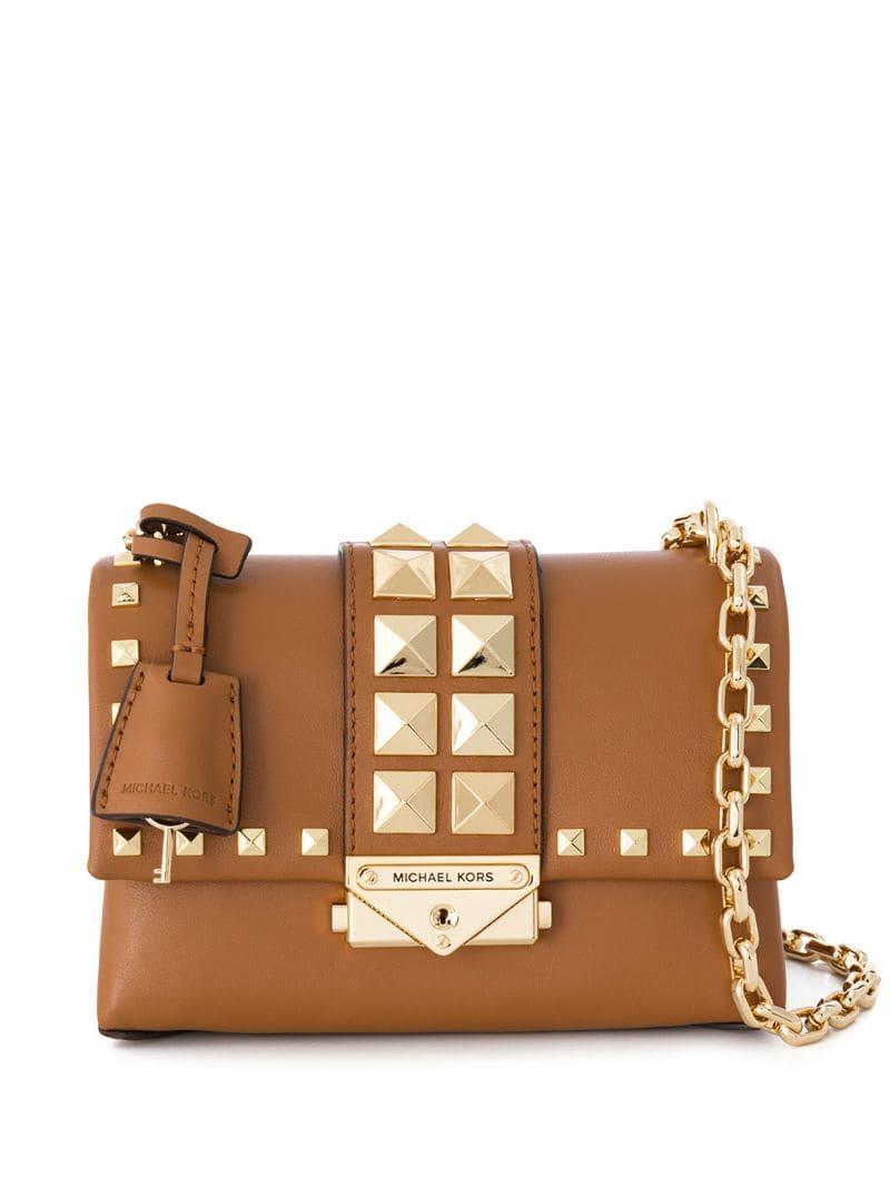 MICHAEL Michael Kors Mini Cece Crossbody Bag in Brown - Lyst