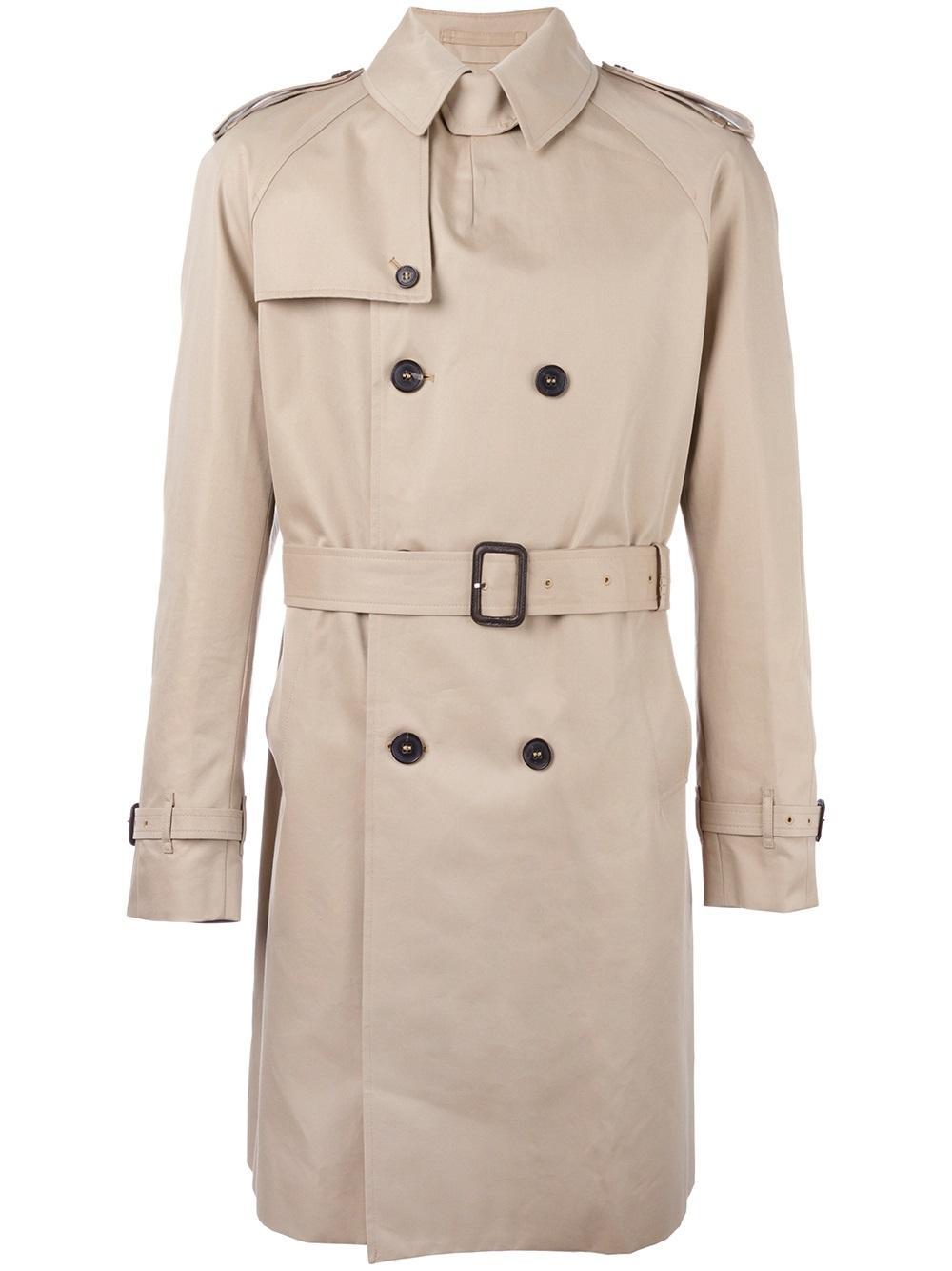 Mackintosh Double Breasted Trench Coat in Blue for Men | Lyst