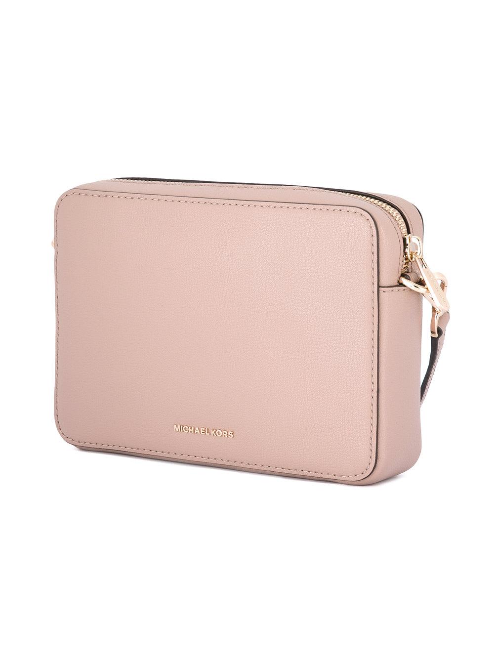 Michael michael kors Scout Studded Crossbody Bag in Pink | Lyst
