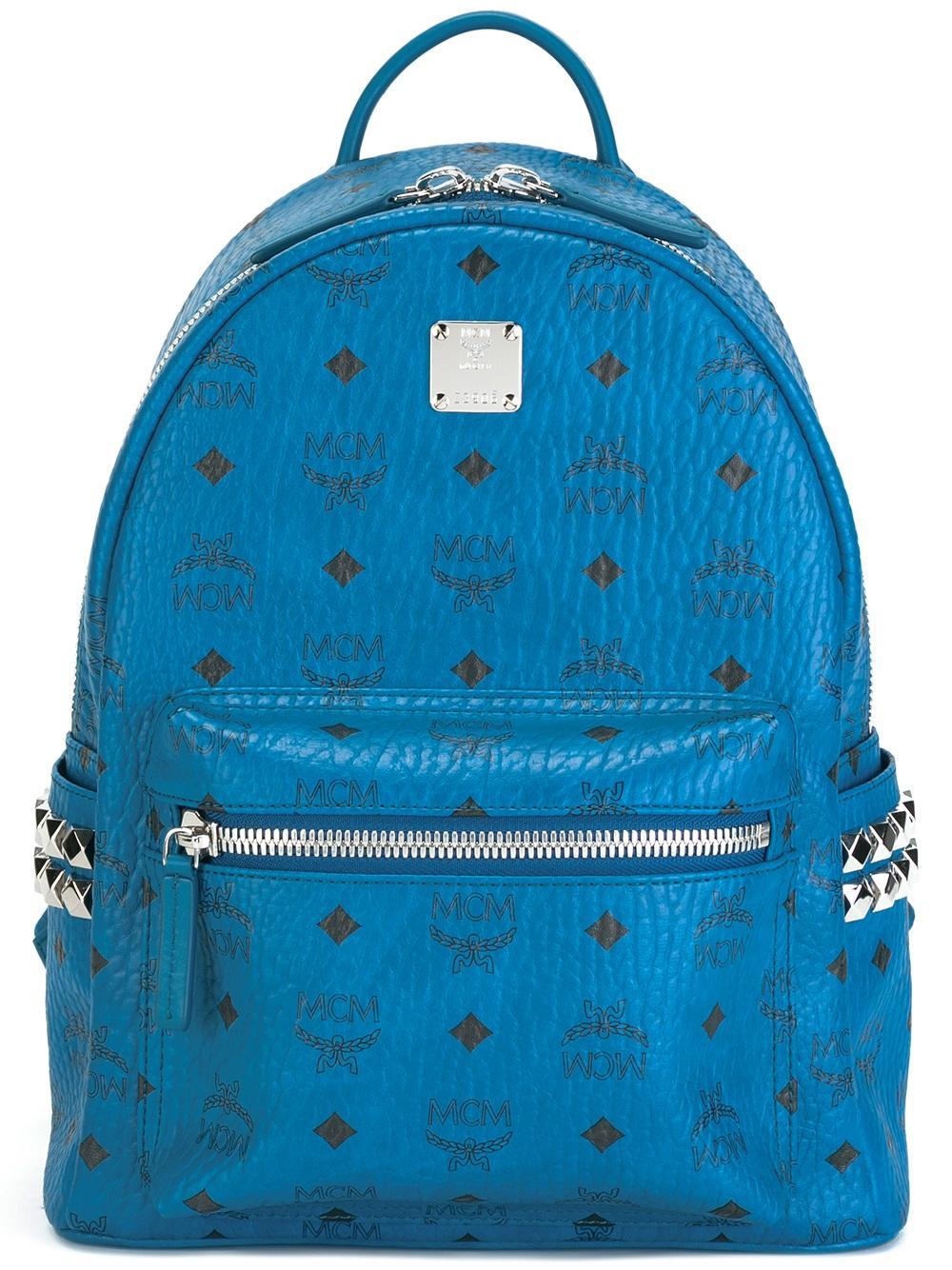 Mcm &#39;stark&#39; Small Backpack in Blue for Men | Lyst