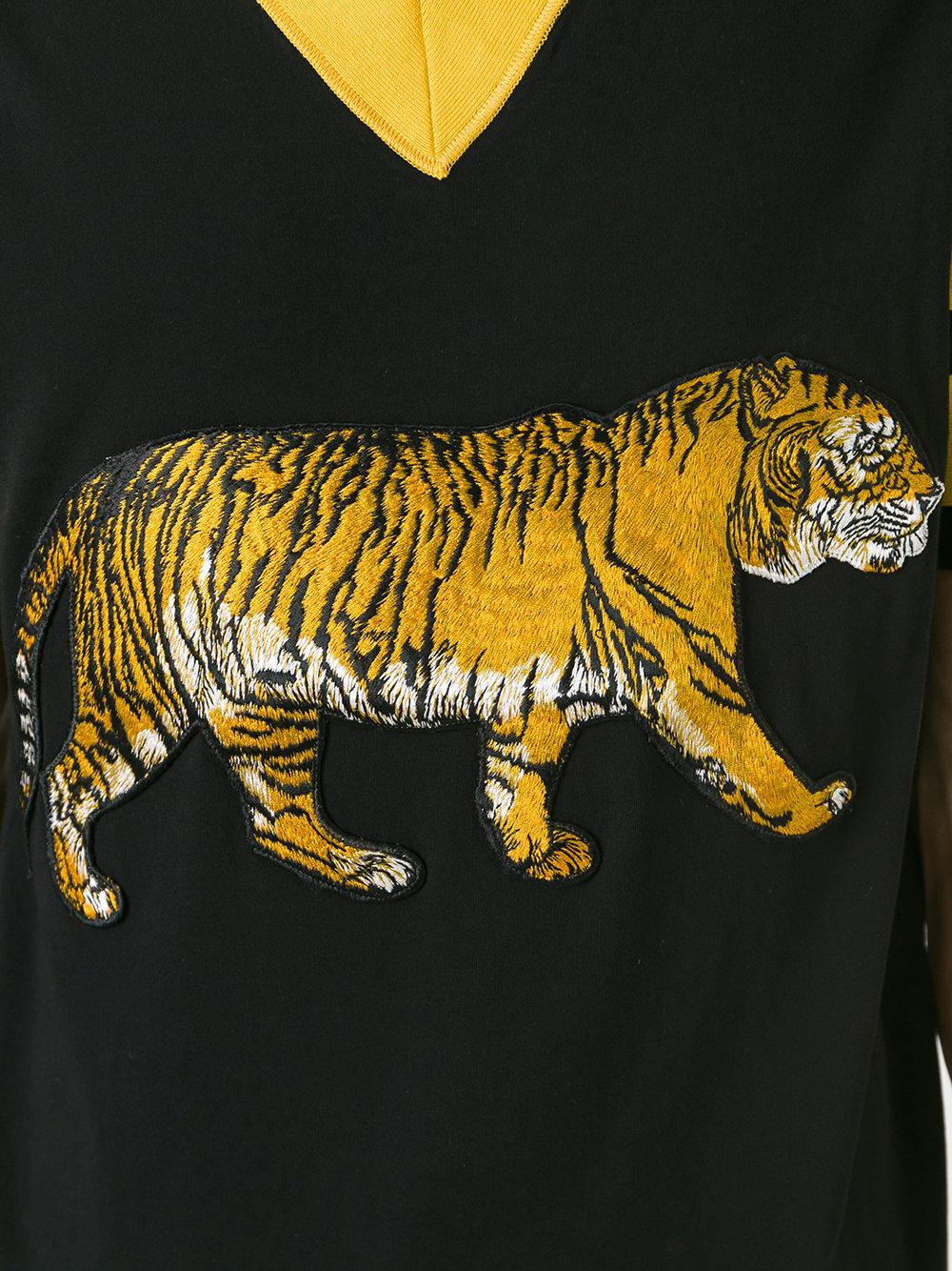 Lyst - Gucci Embroidered Tiger T-shirt in Black for Men