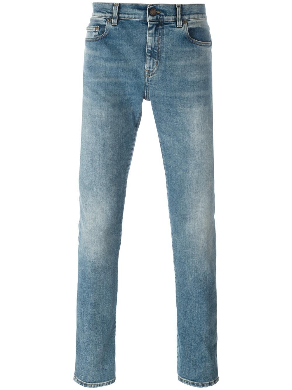 Lyst - Saint Laurent D02 Skinny Jeans in Blue for Men