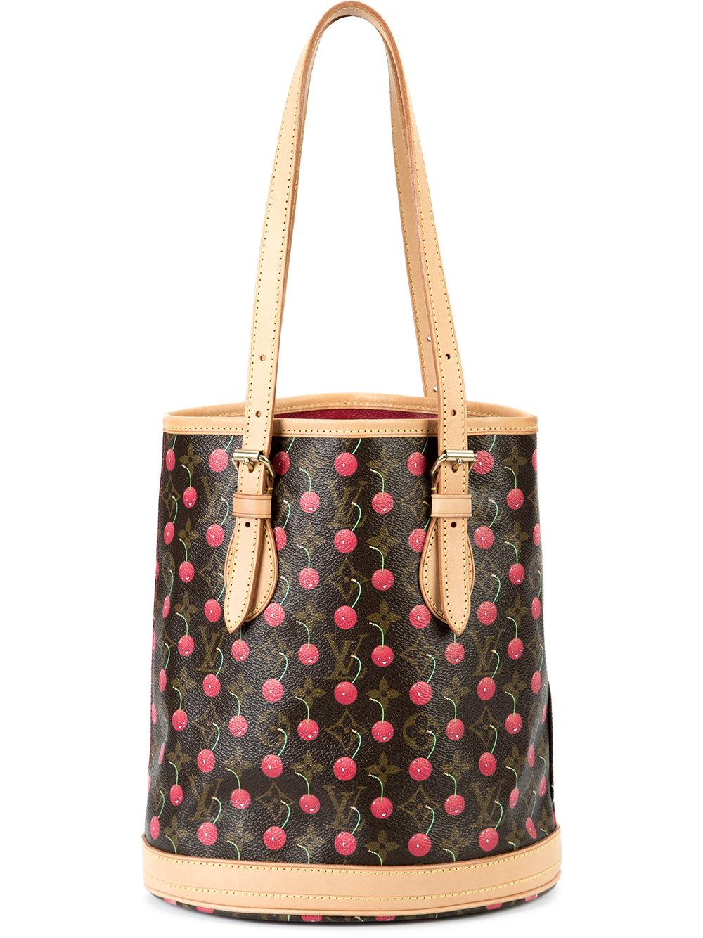 Lyst - Louis Vuitton Monogram Cherry Print Shoulder Bag in Brown