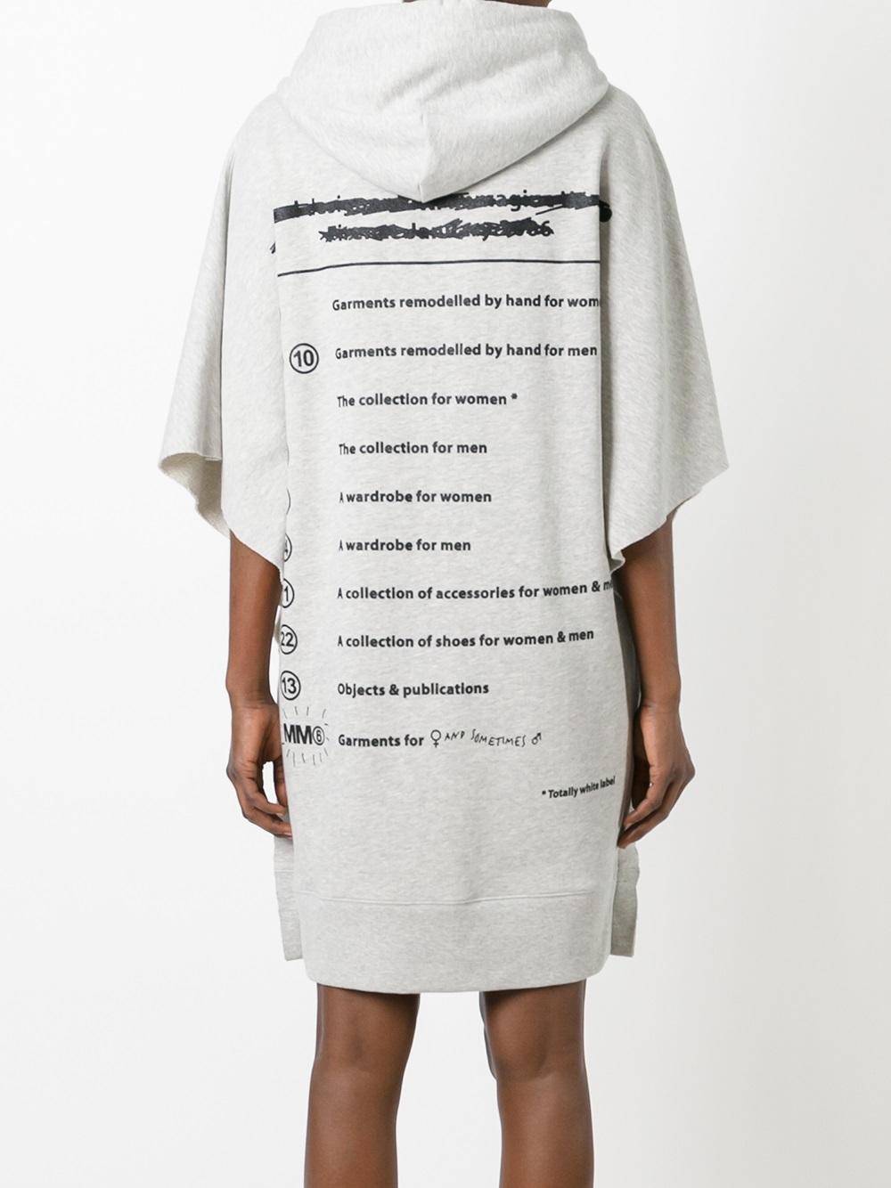 mm6 hoodie dress