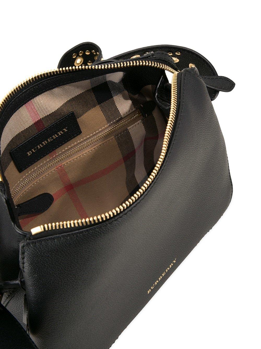 Lyst - Burberry Buckle Strap Shoulder Bag in Black