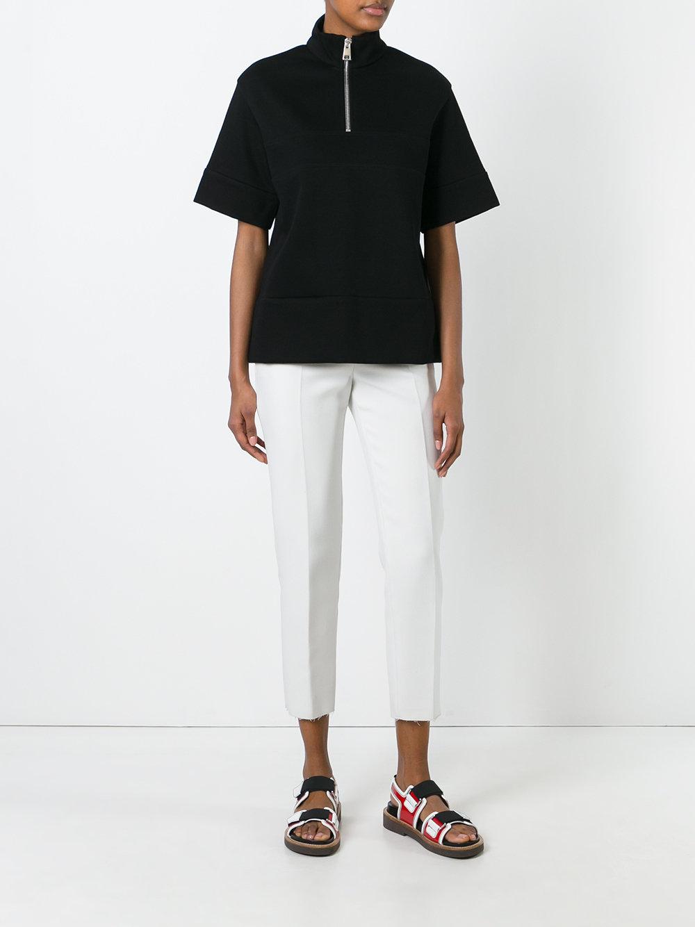 high neck zip up top