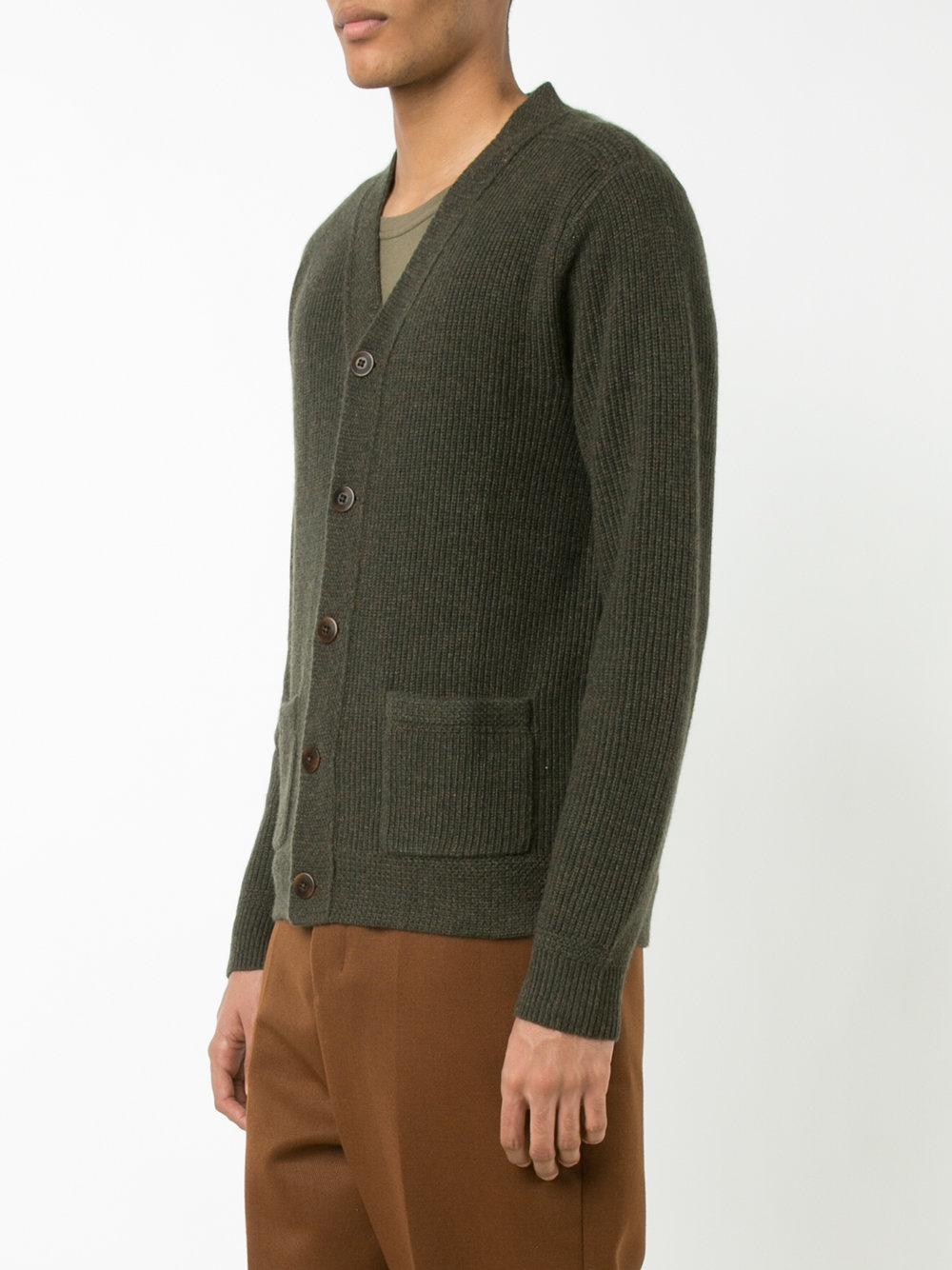 Lyst - Rrl Patch Pockets Buttoned Cardigan in Green for Men