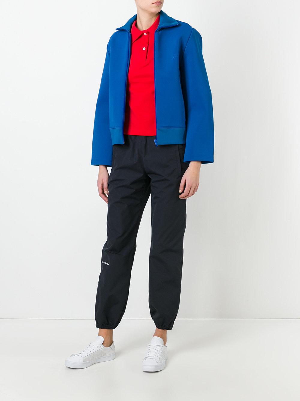 Lyst - Balenciaga - Zip Up Jacket - Women - Polyamide/spandex/elastane ...