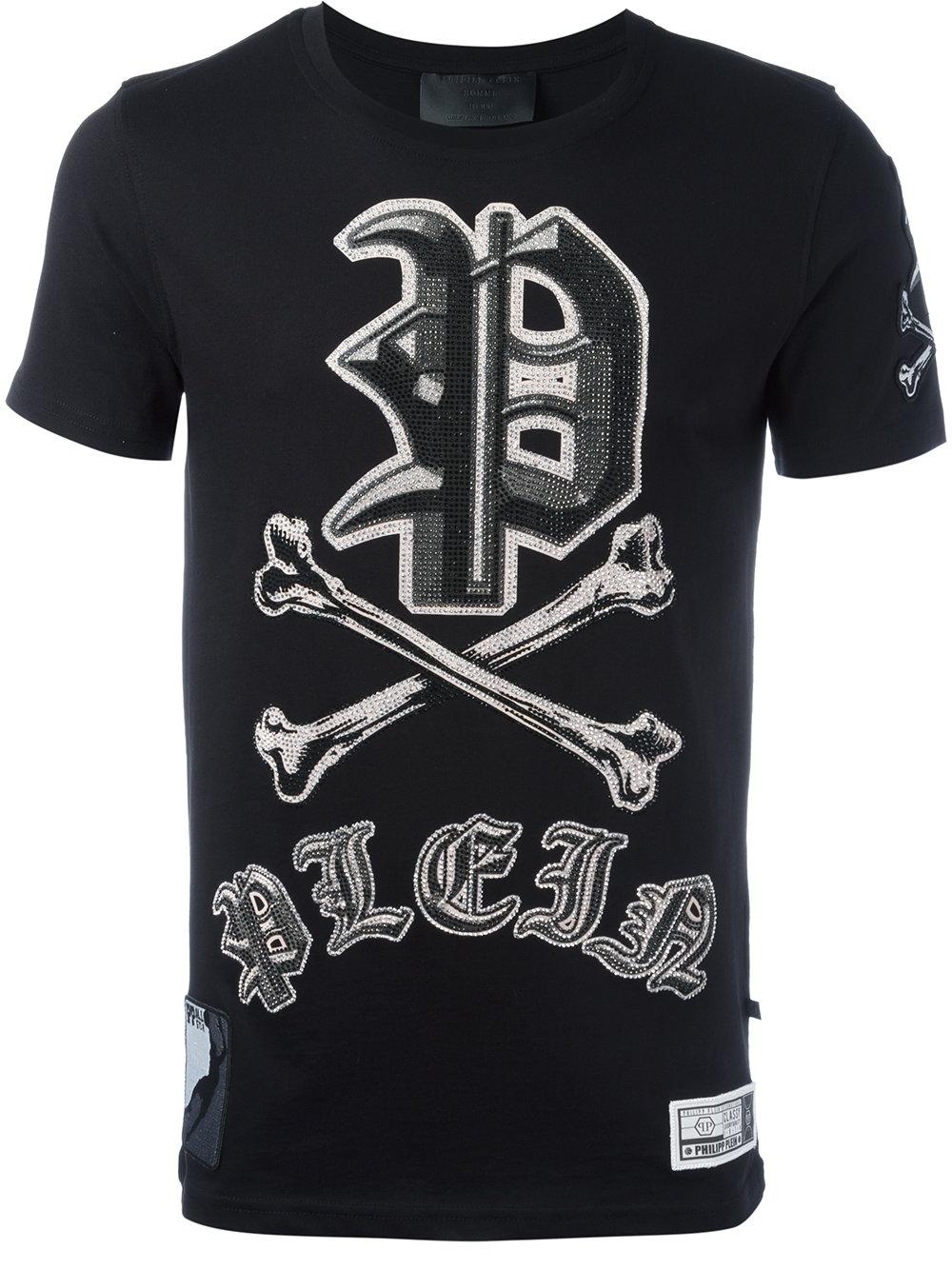 Lyst - Philipp Plein Graphic T-shirt in Black for Men