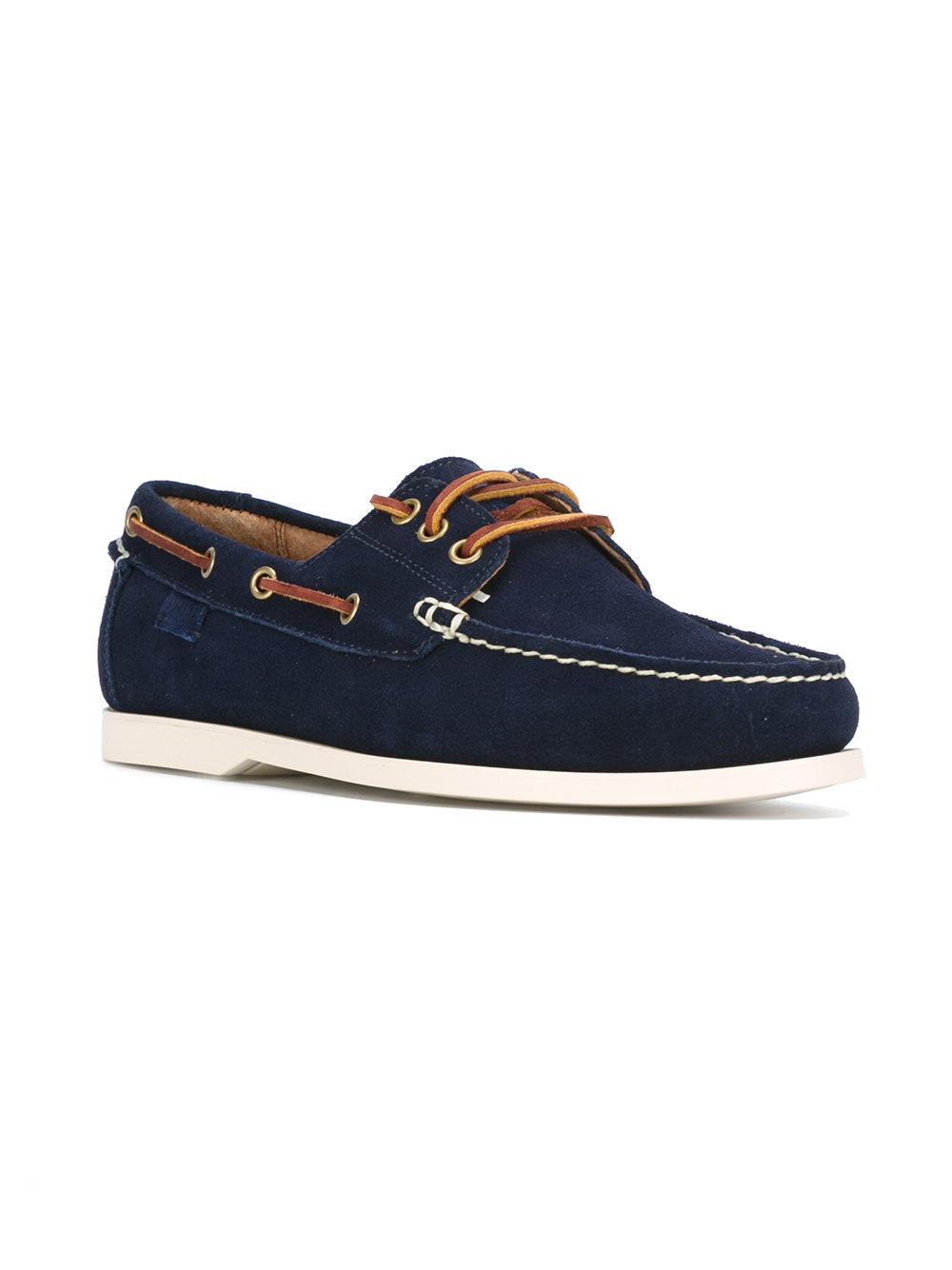Lyst - Polo Ralph Lauren Classic Boat Shoes in Blue for Men