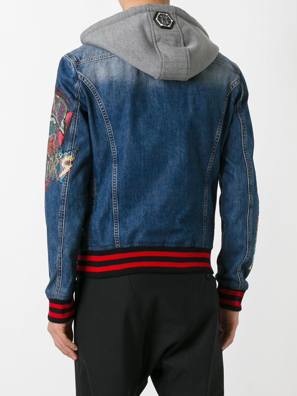 Philipp Plein Fallow Denim Jacket in Blue for Men  Lyst