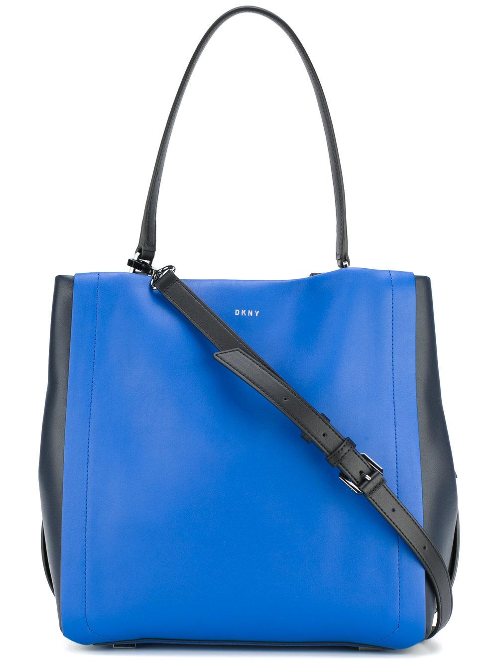 Womens DKNY Purse Hobo Handbag Town and Country Turnlock Shopper Black//Black