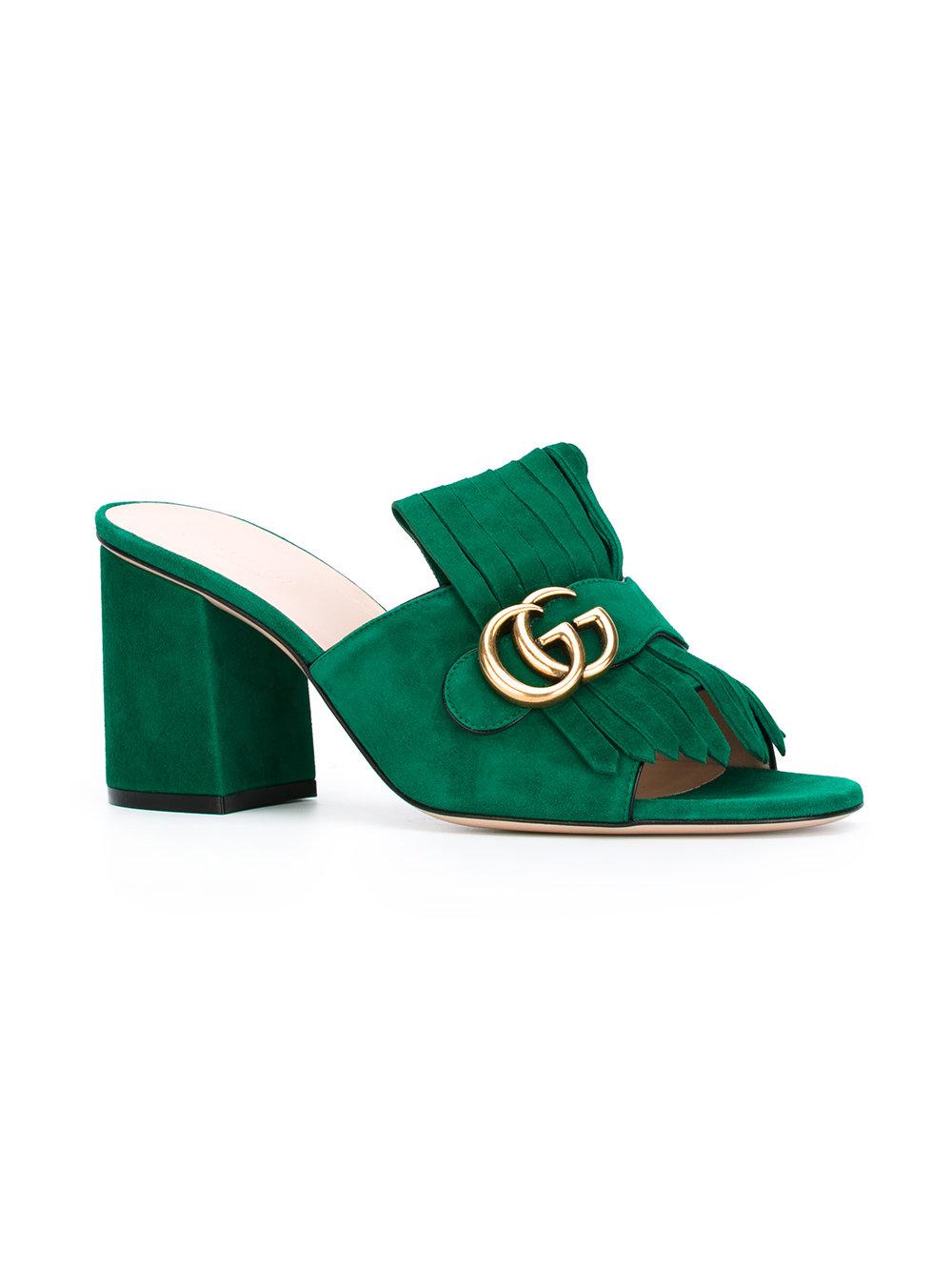 gucci mules green