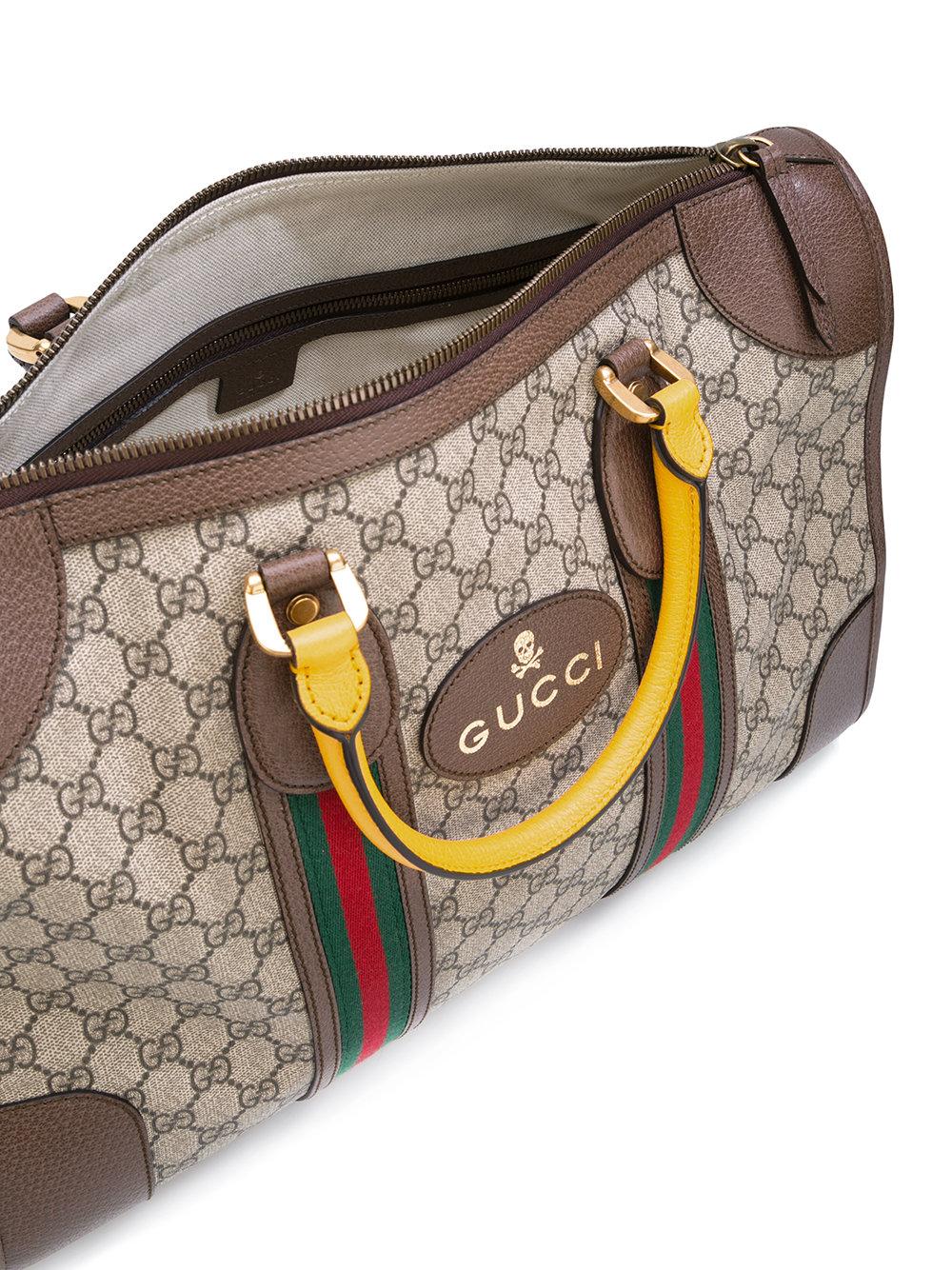 Gucci - Gg Supreme Duffle Bag - Men - Polyurethane/leather - One Size in Brown for Men | Lyst