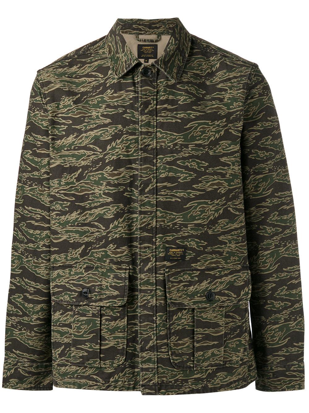 Carhartt Camouflage Jacket in Green for Men - Lyst