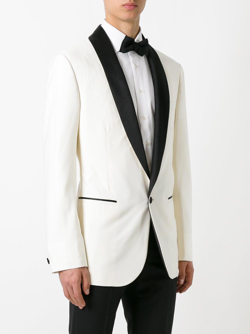 Versace Tuxedo Jacket in White for Men | Lyst