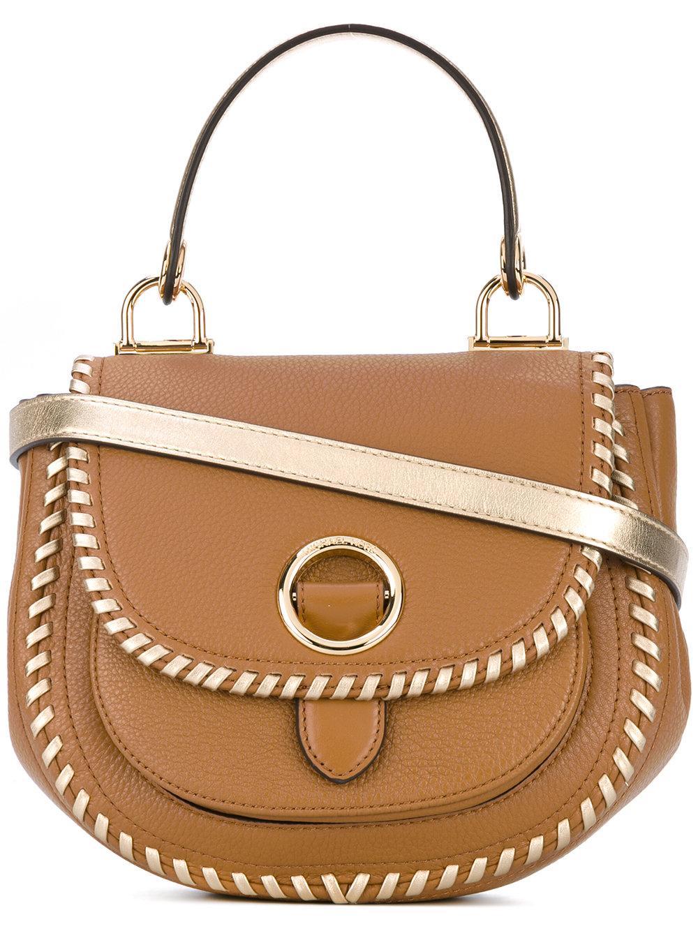 Lyst - Michael Michael Kors Metallic Strap Crossbody Bag