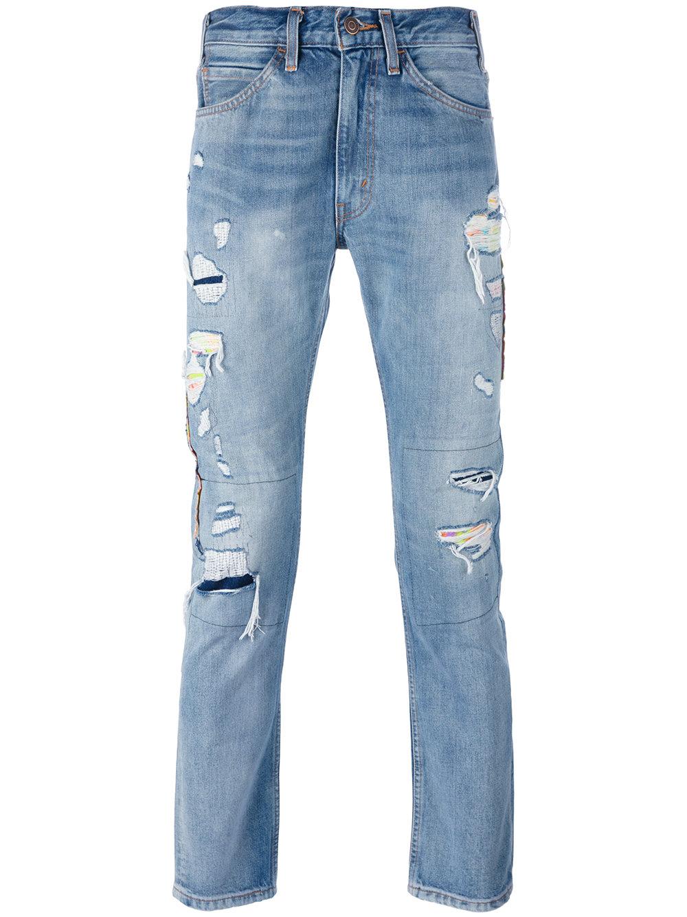 Levi's Distressed Jeans in Blue for Men | Lyst