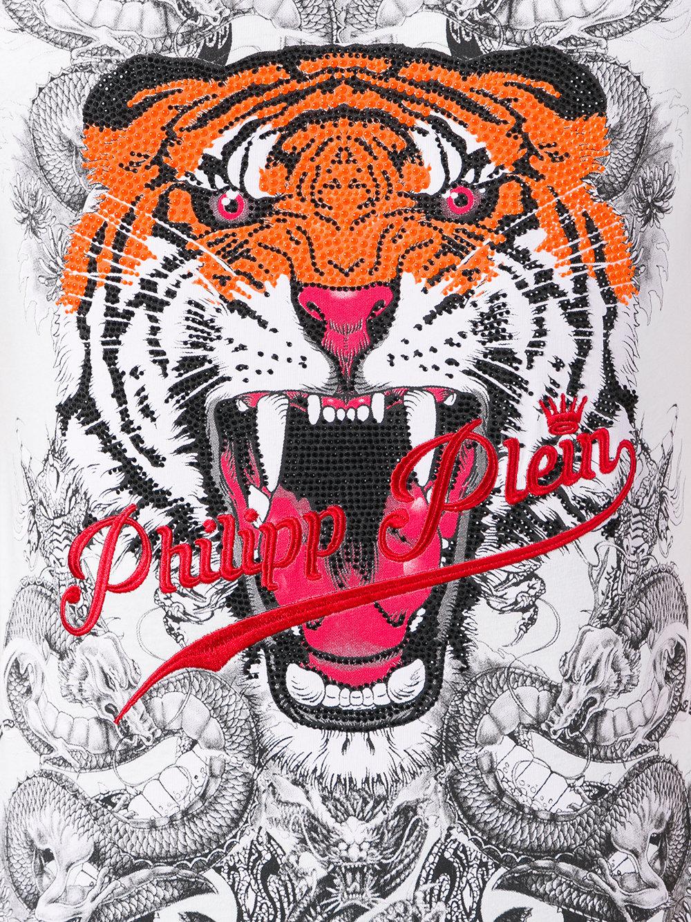 Lyst - Philipp Plein 'philipp Tiger' T-shirt in White for Men