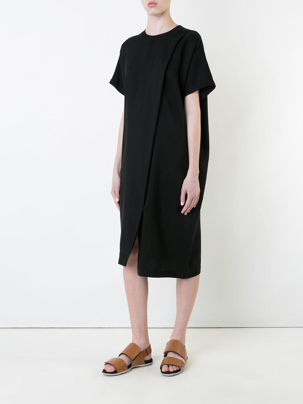Enfold Plain T-shirt Dress in Black | Lyst