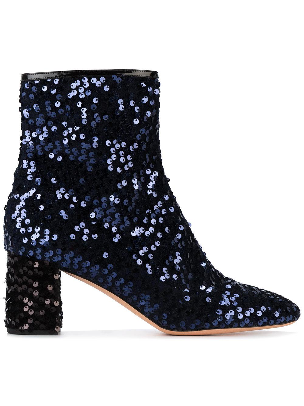 Rochas Sequin Embellished Boots in Blue - Save 47% | Lyst