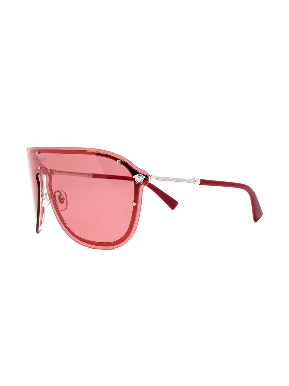 Versace Frenergy Visor Sunglasses in Red Lyst