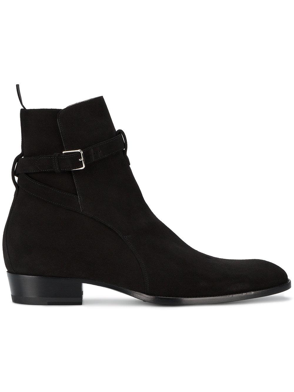 Saint laurent Wyatt 30 Jodhpur Boots in Black for Men - Save 6% | Lyst